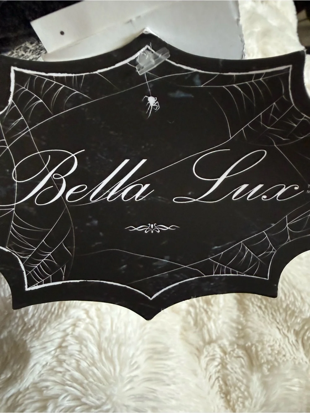 Bella Lux- black velvet pillow, bat hand sewn with iridescent beads